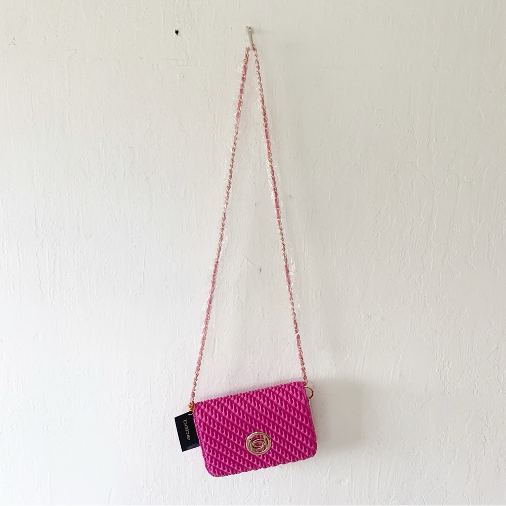 Bebe Erika Crossbody Bag in Fuchsia